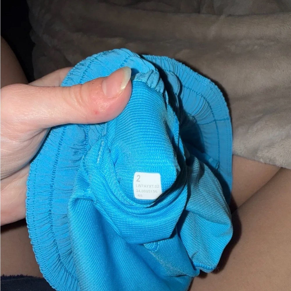 Women’s Light Blue Performance Running Shorts - Picture 4 of 4